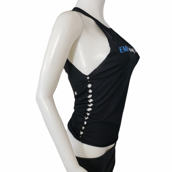 Empi Racing Team A-Cut Slashed Neck Tied Sides Top - Picture 4 of 7